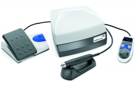 W&H Perfecta 300 LA-323 KE – Коленный зуботехнический микромотор Е-типа с наконечником и педалью, 40000 об/мин