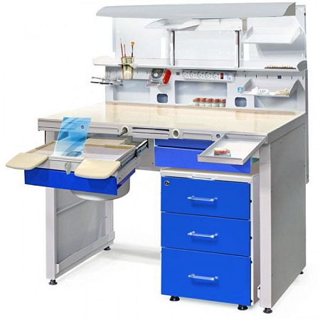 Аверон СЗТ 4.3 МАСТЕР ТЕХНО 2 - стол зубного техника в оптимальной комплектации 